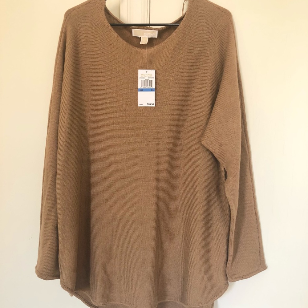 Michael Kors Tunic Camel Sweater NWT
